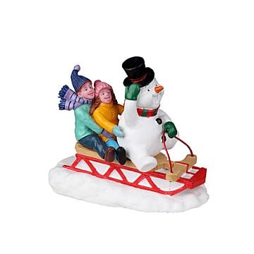 Lemax Sledding met Frosty