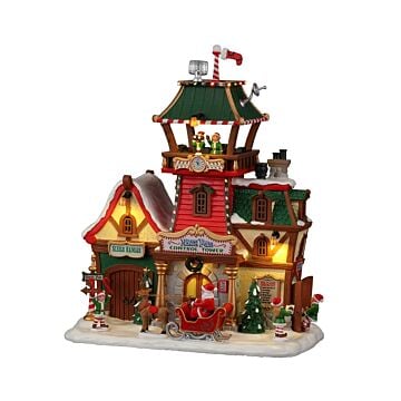 Lemax North Pole Control Tower, met 4.5V Adapter