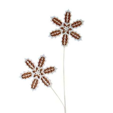 Decoratie steker sneeuwvlok wit 63 cm - Kurt Adler