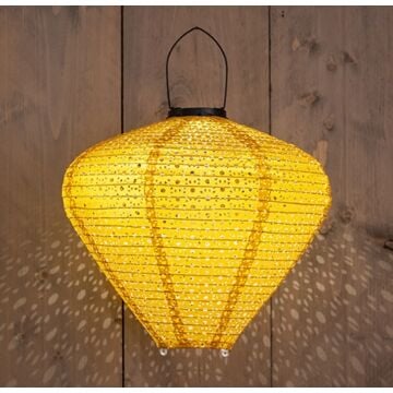 Solar lampion Marrakesh geel 33 cm