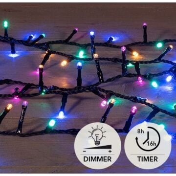 Kerstverlichting Ivy 700 LED multi 16 meter - Anna's Collection