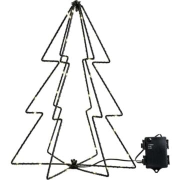 Boom met verlichting 80LED zwart 45 cm