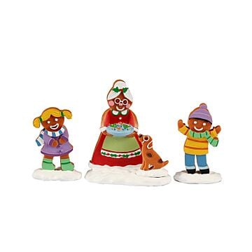 Lemax Mrs. Claus and Cookies, set of 3