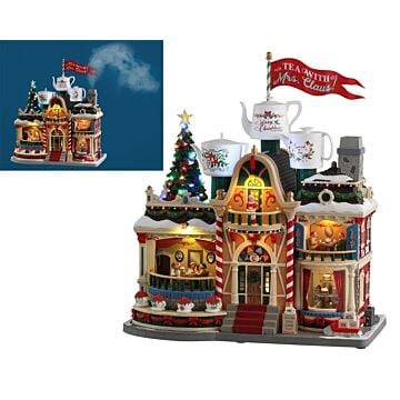 Lemax Tea with Mrs. Claus, with 4.5V adapter