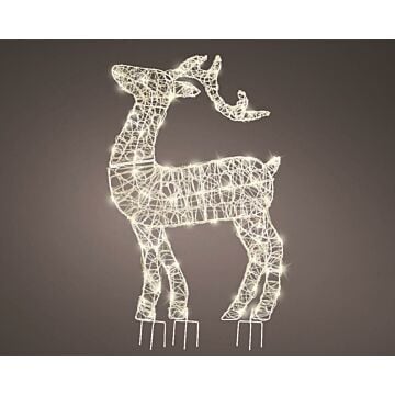 Rendier LED lichtfiguur kerst outdoor h89 cm - Lumineo