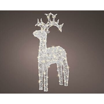 Rendier staand LED lichtfiguur kerst outdoor h116 cm - Lumineo