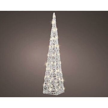 LED piramide kerstboom outdoor kerstverlichting warmwit h89 cm - Lumineo