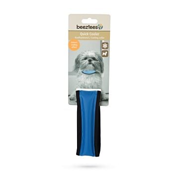 Quick cooler halsband blauw 28-38 cm - Beeztees