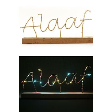 Plankje ALAAF verlicht