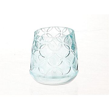 Theelicht Leaf blauw Ø 10 cm - HBX Natural Living