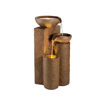 Tuinfontein zuilen bruin Tuinfontein zuilen bruin