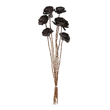 Bunch Shola Beauty Rose zwart 6 cm - HBX Natural Living Bunch Shola Beauty Rose zwart 6 cm - HBX Natural Living