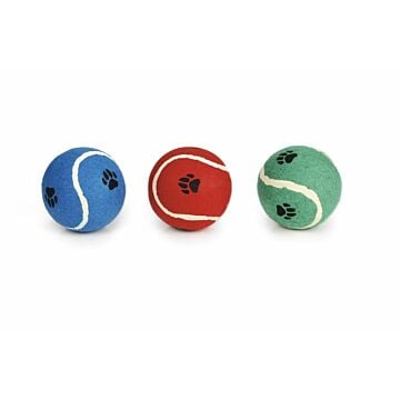 Hondenspeelgoed tennisbal & voetopdruk Jumbo Ø12 cm