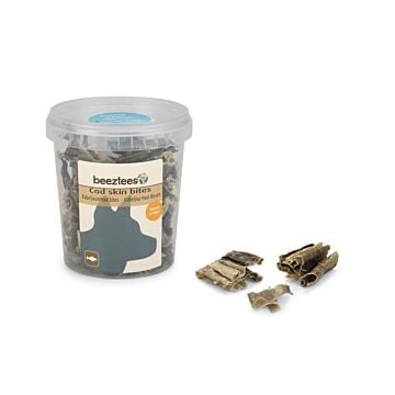 Hondensnack kabeljauwhuid bites 100g - Beeztees