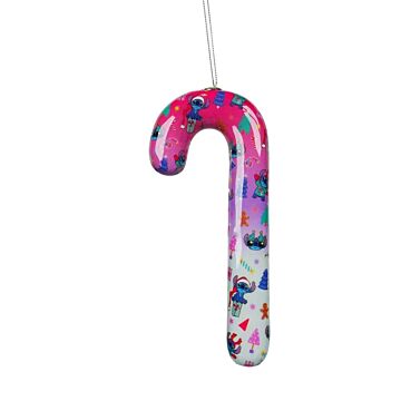 Stitch Cane Ornament pink 18 cm - Kurt Adler