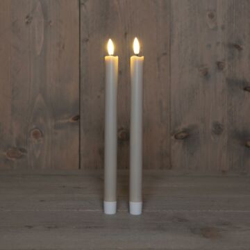 Dinerkaars 3D taupe 24 cm - 2 stuks