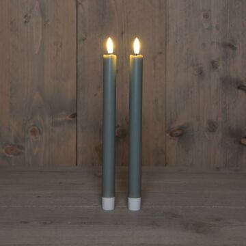 Dinerkaars 3D groen 24 cm - 2 stuks