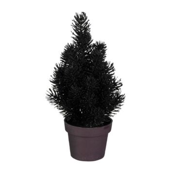 Kerstboom in pot zwart 24 cm  - Mica