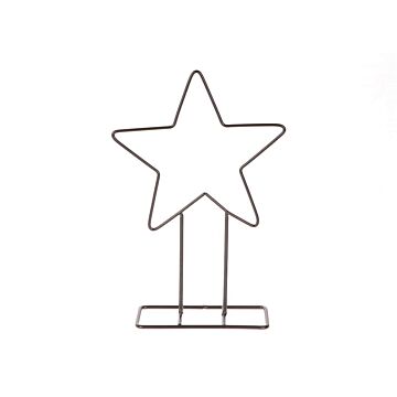 Standing Star Lucker zwart 40 cm - HBX Natural Living
