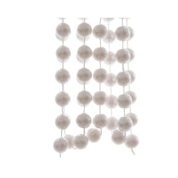 plastic bead garland XXL winter white
