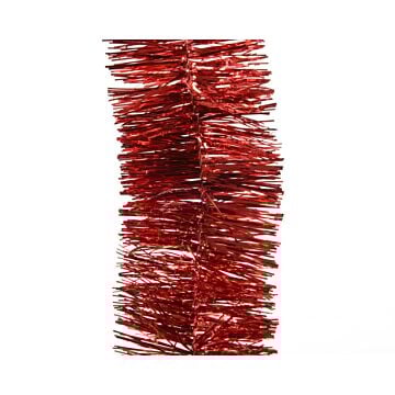 Guirlande lametta slinger kerstrood 270 cm - Decoris