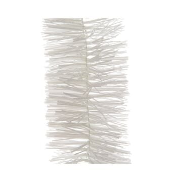 Tinsel Garland Shiny 4Ply White