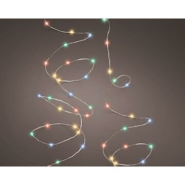 Micro LED Durawise stringlights 8 functie twinkel effect multi 245 cm - Lumineo