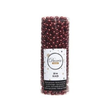 plastic bead garland oxblood