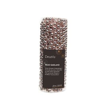 Kralenslinger shiny poederroze plastic 1000 cm - Decoris