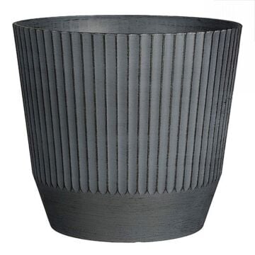 Bloempot Rio rond donkergrijs Ø 37 cm - Mica