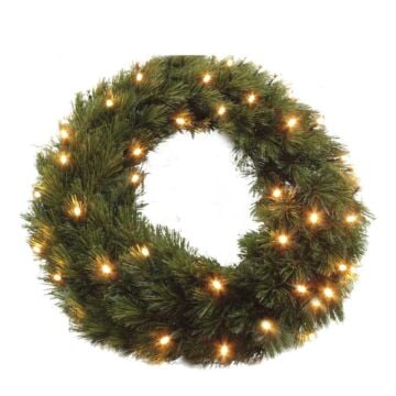 Forest frosted krans led groen 96L - d90cm