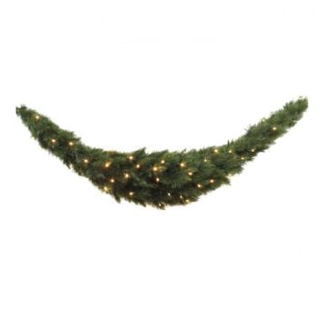 Forest frosted swag led groen 96L - l180cm