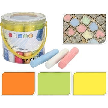 Stoepkrijt in Emmer 11 cm 15 stuks Stoepkrijt in Emmer 11 cm 15 stuks