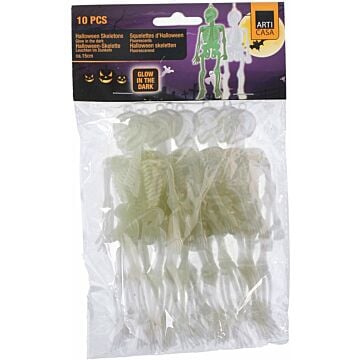 Skeletten Glow in the dark 10 stuks - Arti Casa