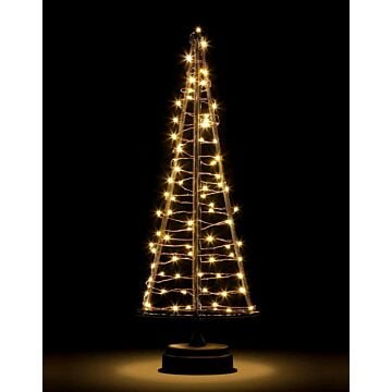 Kerstboom 85LED koper warm wit 42,5 cm