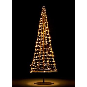 Kerstboom XXL 250LED koper warm wit 100 cm 