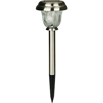 Solar Staande Buitenlamp Vermont Zilver 38 cm - Luxform