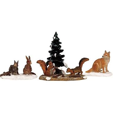 Lemax Woodland Animals, set van 4
