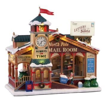 Lemax North Pole Mail Room, met 4.5V Adapter