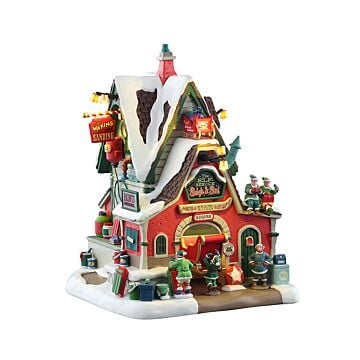 Lemax The Elf Service Sleigh & Sled Repair, B/O (4.5V)