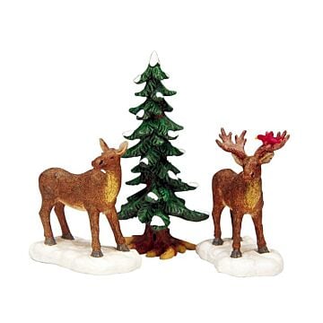 Lemax Mr and Mrs Moose, set van 3