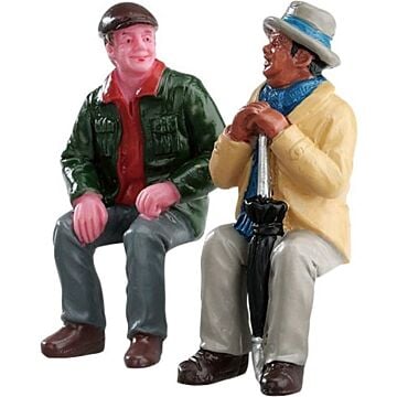 Lemax Chatting met Old Friends, set van 2