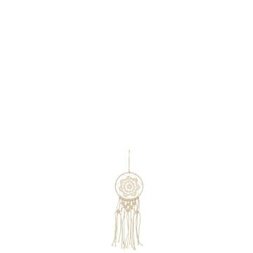 Dromenvanger macrame katoen ecru L 30 cm