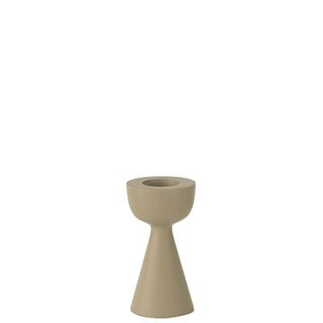 Kaarshouder kegel beige 13 cm