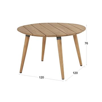 Hartman tuintafel Sophie Studio teak antraciet