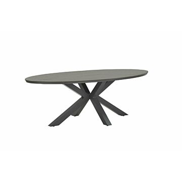 Tafel Edison grijs teak 280 cm - Garden Impressions