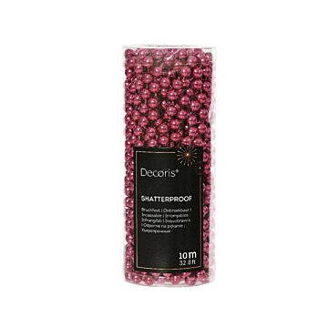 Kralenslinger plastic granaatappel roze 1000 cm - Decoris