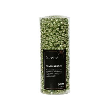 Kralenslinger plastic groene thee 1000 cm - Decoris