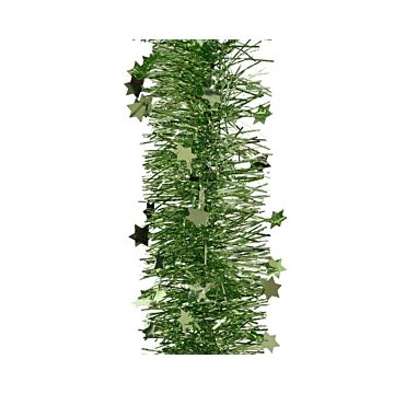 Lametta guirlande ster groene thee 270 cm - Decoris