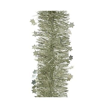 Lametta guirlande ster wit mint 270 cm - Decoris